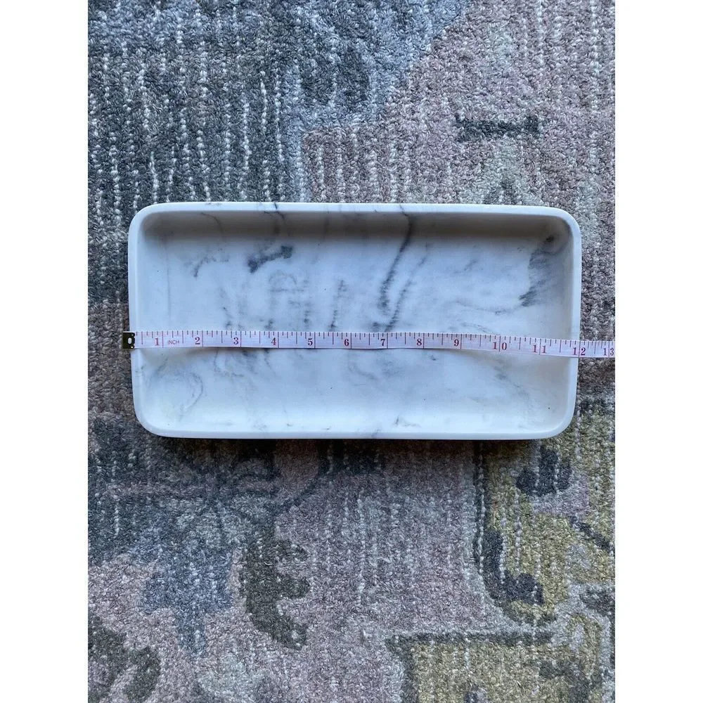 Target Threshold Bathroom organizer tray and cup Heavy Faux Marble design